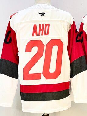 Sebastian Aho White Away Jersey